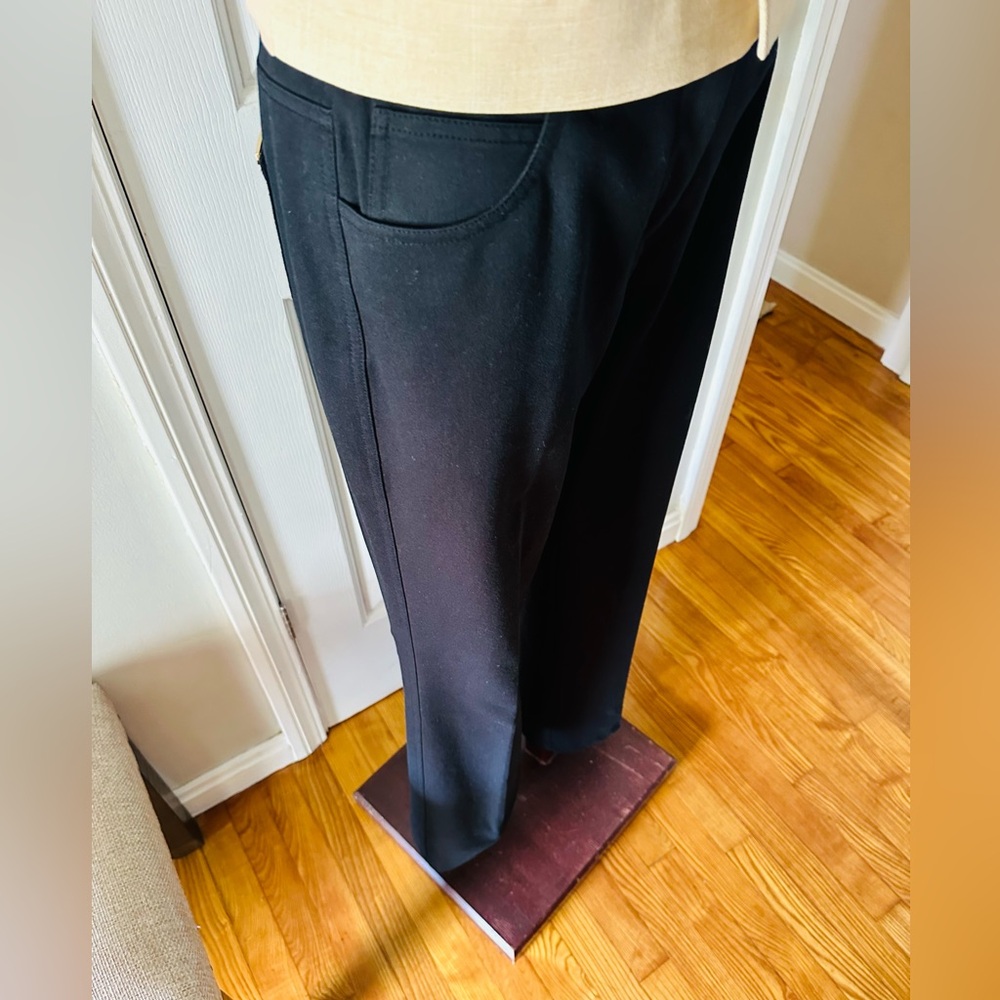 St John Collection Solid Black Straight Cut Pants… - image 6